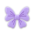 Lila masni szívószál charm 8mm
